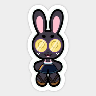 Progress Pride Flag Bunny Sticker